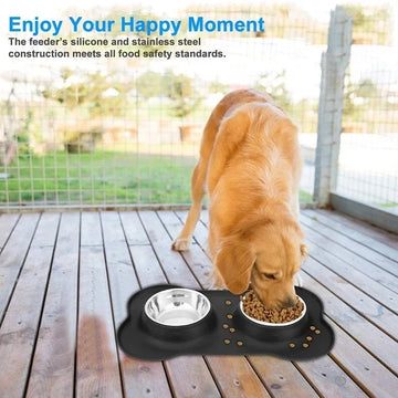 Silicone Double Pet Bowl Mat