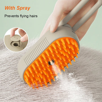 Self-Cleaning Pet Steam Brush