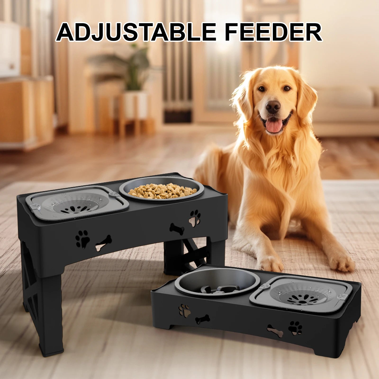 Adjustable Double Pet Bowl